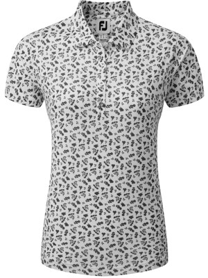 FootJoy Ladies Floral Print Lisle Polo Shirt