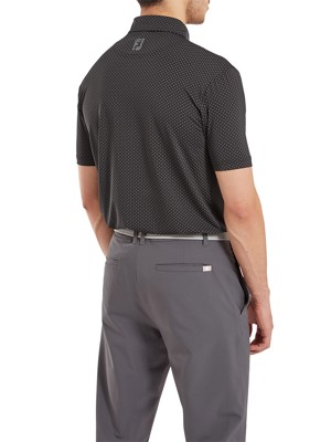 FootJoy Mens Stretch Lisle Dot Print Polo Shirt
