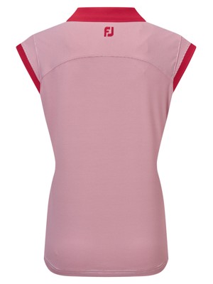 FootJoy Ladies End on End Striped Lisle Polo Shirt