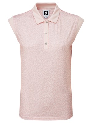 FootJoy Ladies Cap Sleeve Print Interlock Polo Shirt