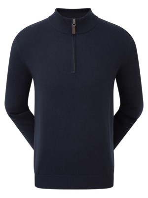 FootJoy Mens Wool Blend Half-Zip Pullover
