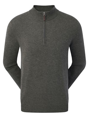 FootJoy Mens Wool Blend Half-Zip Pullover