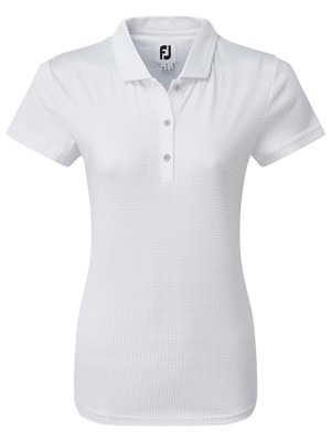 FootJoy Ladies Cap Sleeve Micro Interlock Dot Print Polo Shirt