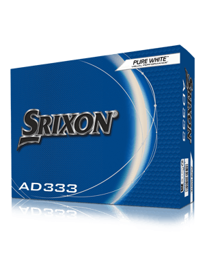 Srixon AD333 Pure White Golf Balls (12 Balls) - Prior Gen