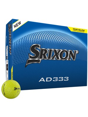 Srixon AD333 Tour Yellow Golf Balls (12 Balls) 2026