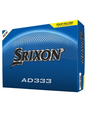 Srixon AD333 Tour Yellow Golf Balls (12 Balls) 2026