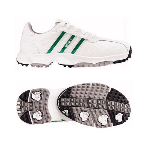 adidas Junior Adicolor Golf Shoes (White)