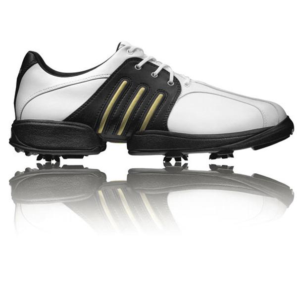 adidas Tour Traxion Golf Shoe White/Black/Gold