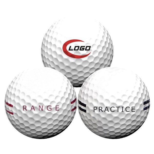 2 Piece Logo Range Golf Ball + Logo (300 Balls)