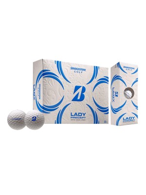 Bridgestone Lady Precept White Golf Balls (12 Balls)
