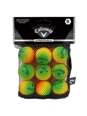 Callaway HX Practice Golf Balls (9 Balls)
