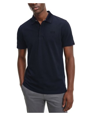 Calvin Klein Mens City Tech Cotton Pique Polo Shirt