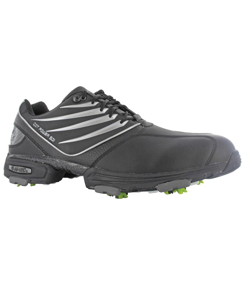 HiTec Mens CDT Power 501 Golf Shoes (Black/Silver)