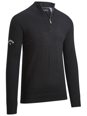 Callaway Mens Windstopper Lined Quarter Zipped Sweater