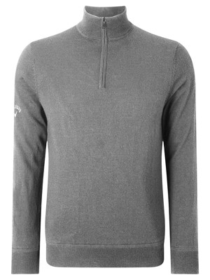Callaway Mens Windstopper Lined Quarter Zipped Sweater