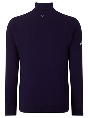 Callaway Mens Windstopper Lined Quarter Zipped Sweater