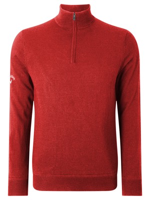 Callaway Mens Windstopper Lined Quarter Zipped Sweater