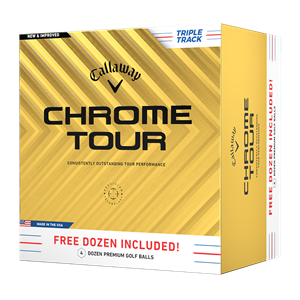 Callaway Chrome Tour Triple Track Golf Balls 2024 - 4 For 3
