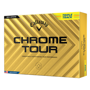 Callaway Chrome Tour Triple Track Yellow Golf Balls 2024