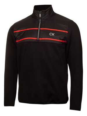 Calvin Klein Mens Harrow Hybrid Half Zip Pullover