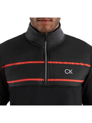 Calvin Klein Mens Harrow Hybrid Half Zip Pullover