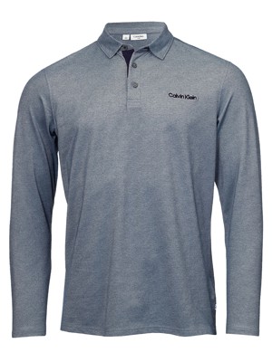 Calvin Klein Mens Medina Long Sleeve Polo Shirt