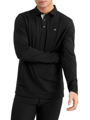 Calvin Klein Mens Bayard Long Sleeve Polo Shirt