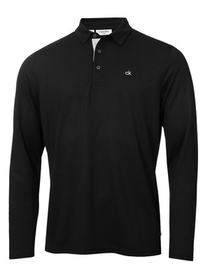 Calvin Klein Mens Bayard Long Sleeve Polo Shirt