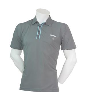 Calvin Klein Mens Striped Plaquet Polo Shirt
