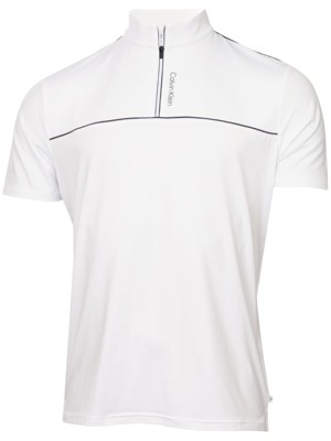 Calvin Klein Mens Grange Mock Neck Polo Shirt