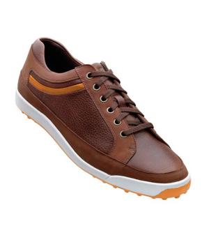 FootJoy Mens Contour Casual Shoes (Brown/Orange) 2012