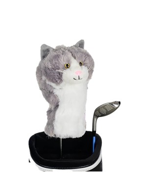 Daphnes Grey And White Cat Headcover