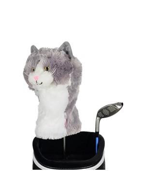 Daphnes Grey And White Cat Headcover