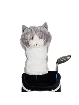 Daphnes Grey And White Cat Headcover