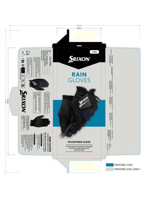 Srixon Golf Mens Rain Gloves (Pair)