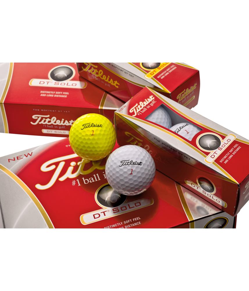 Titleist DT Solo White Golf Balls (12 Balls)