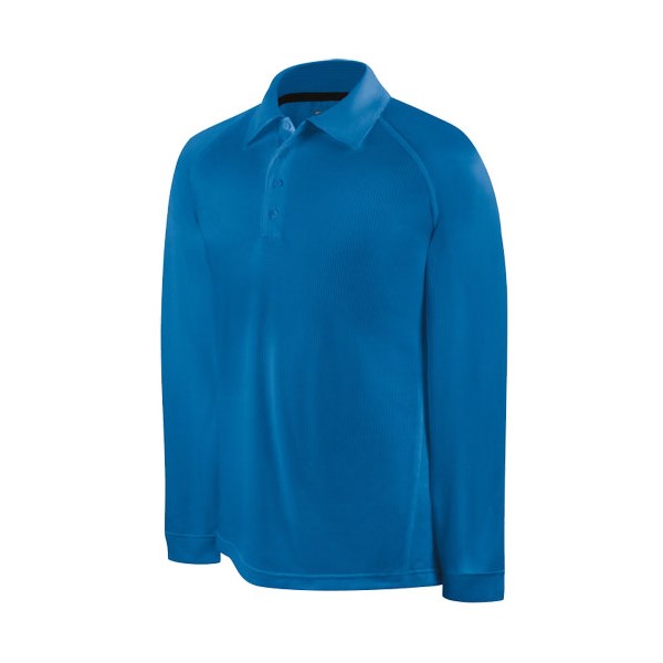 adidas ClimaCool Long Sleeve PinStripe Polo Shirt