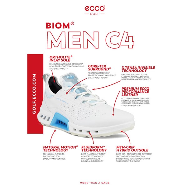 Ecco Mens Biom C4 Golf Shoes - Henrik Stenson Edition