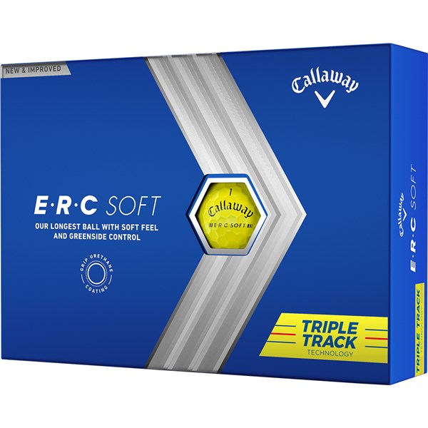 Callaway ERC Soft Triple Track Yellow Golf Balls (12 Balls) 2023