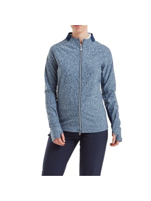 FootJoy Ladies Space Dye Thermal Full-Zip Midlayer Fleece