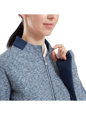 FootJoy Ladies Space Dye Thermal Full-Zip Midlayer Fleece