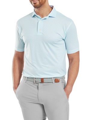 Footjoy Mens Houndstooth Geo Lisle Polo Shirt
