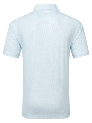 Footjoy Mens Houndstooth Geo Lisle Polo Shirt