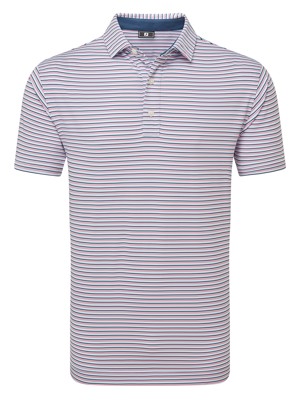 FootJoy Mens Balance Stripe Lisle Polo Shirt
