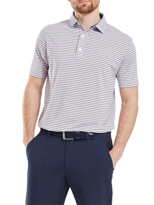 FootJoy Mens Balance Stripe Lisle Polo Shirt