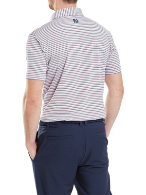 FootJoy Mens Balance Stripe Lisle Polo Shirt