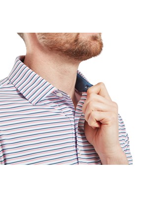 FootJoy Mens Balance Stripe Lisle Polo Shirt