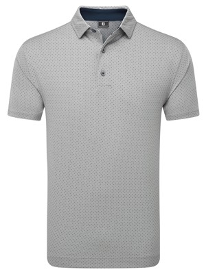 FootJoy Mens Stretch Lisle Dot Print Polo Shirt