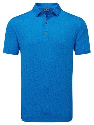 FootJoy Mens Painted Floral Lisle Polo Shirt