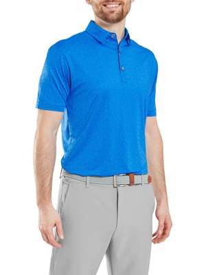 FootJoy Mens Painted Floral Lisle Polo Shirt